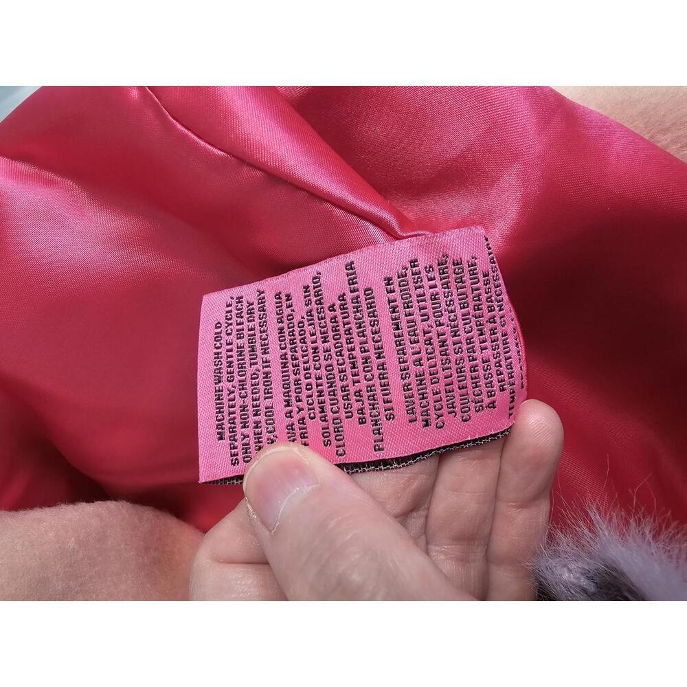 Betsey Johnson Pink Pea Coat XS - Picture 7 of 9